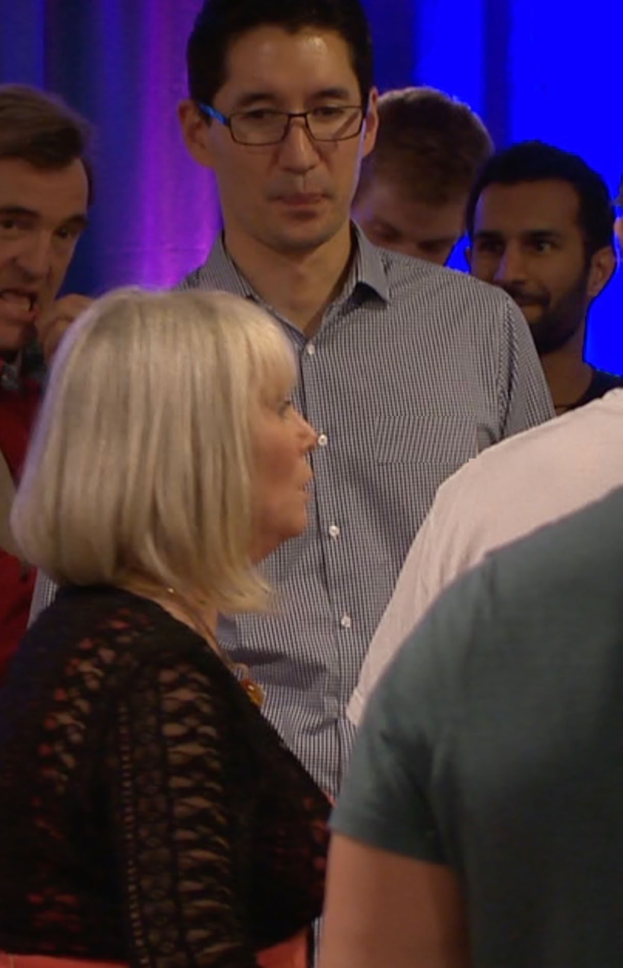 Susie working with Men at a Relationship Seminar for the late Dr Rohan Weersinge