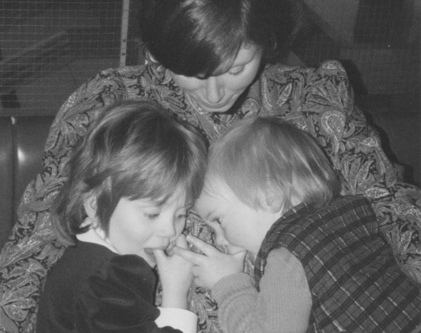 Susie and two of her young children